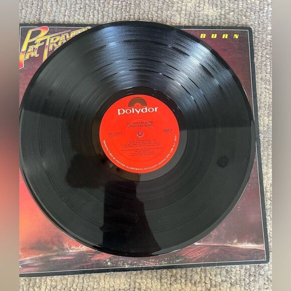 Pat Travers Band Crash and Burn LP 12” Vinyl Record 1980 Rock Album - Picture 6 of 7